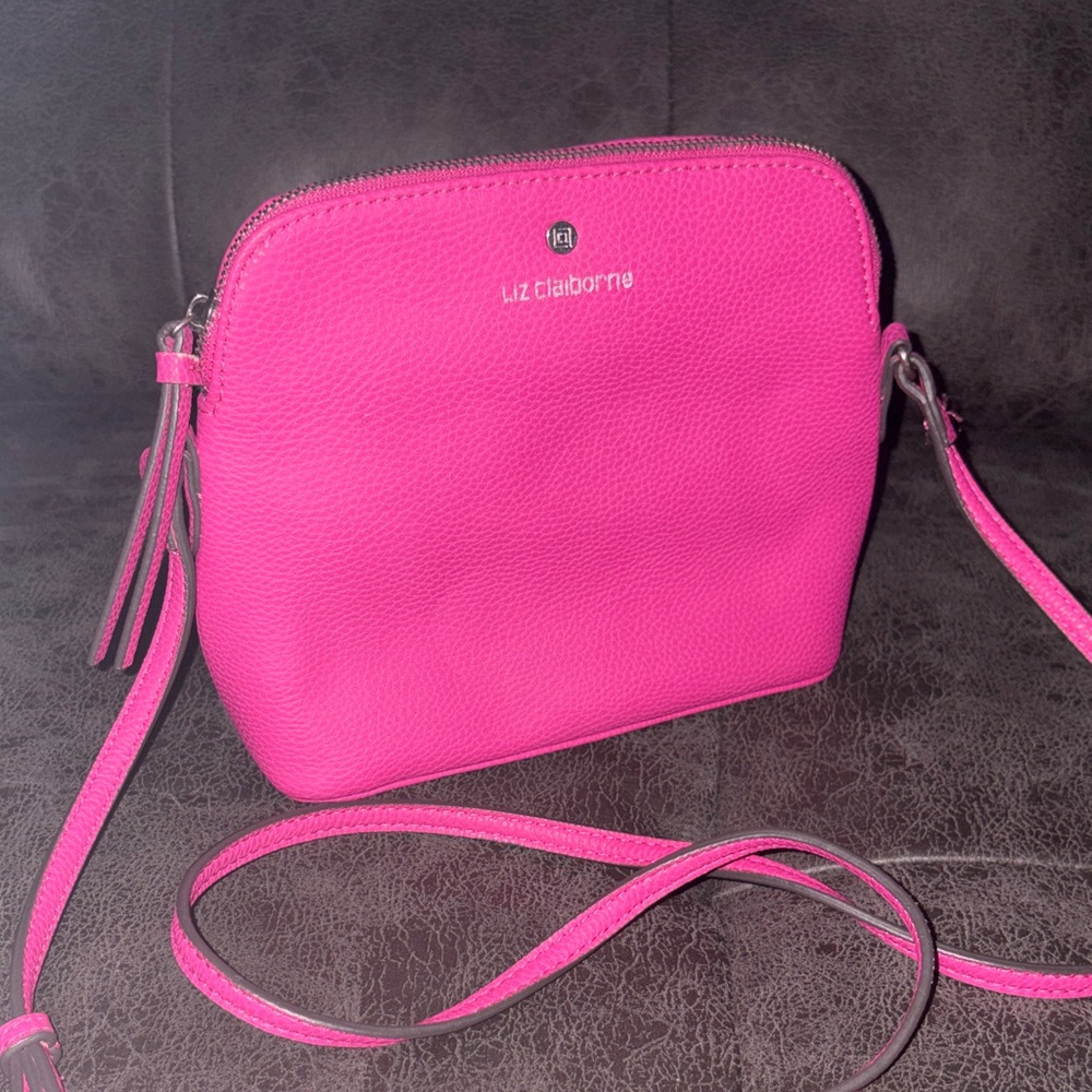 Liz Claiborne Vibrant Pink Crossbody Bag